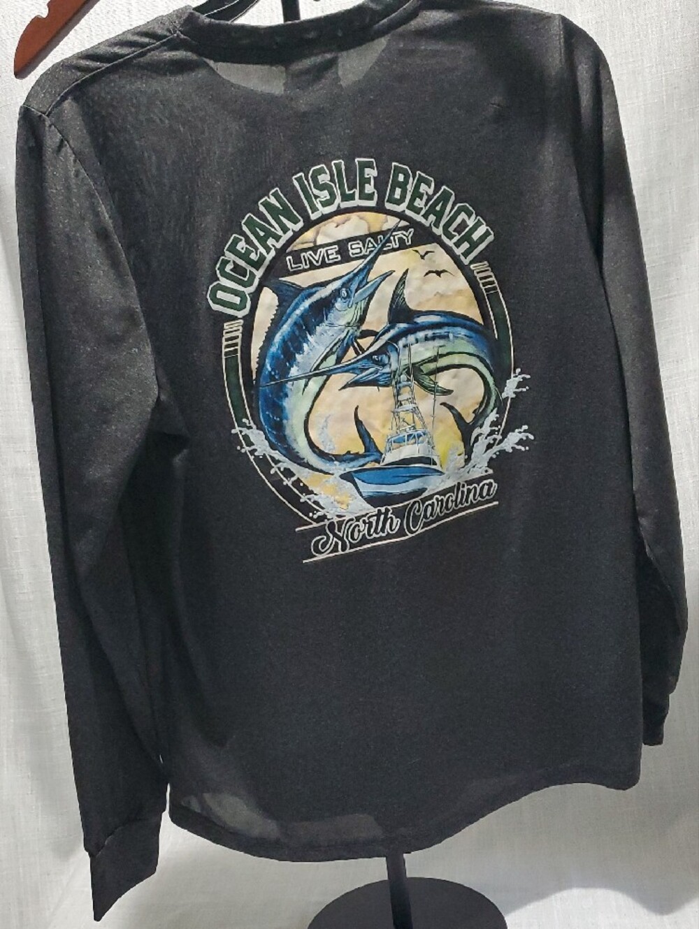 Spicy Tuna Long-Sleeve Graphic Tee - Ocean Isle Beach - Picture 4 of 5